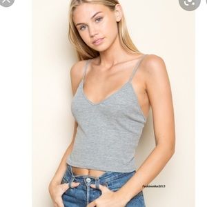 Grey brandy Melville top